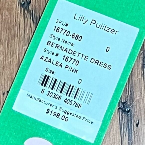 Lilly Pulitzer Pink Azalea Bernadette Dress, Size 0, NWT - Picture 11 of 11